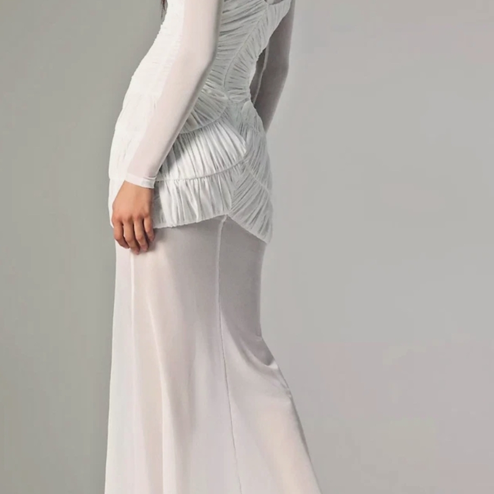 Anthropologie Maxi Dress. Misha Ivory Talitha Evening. Sz Small NWT. - Picture 15 of 16